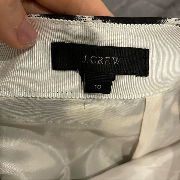 J. Crew Blurred Ikat Print Pleated Skirt - Picture 7 of 10